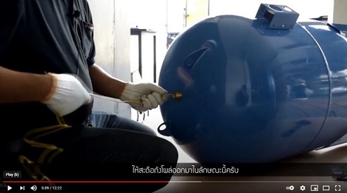 วิธีการเปลี่ยนถุงไดอะแฟรม ในถังแรงดัน ด้วยตนเอง (rubber diaphragm)