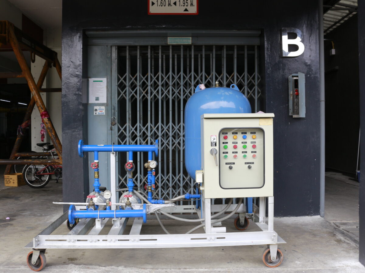 booster pump front