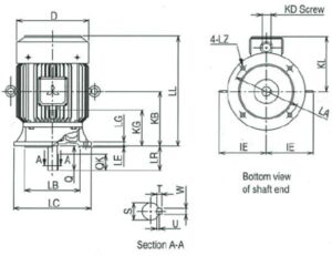 มอเตอร์ไฟฟ้า MITSUBISHI รุ่น SF-JV Series