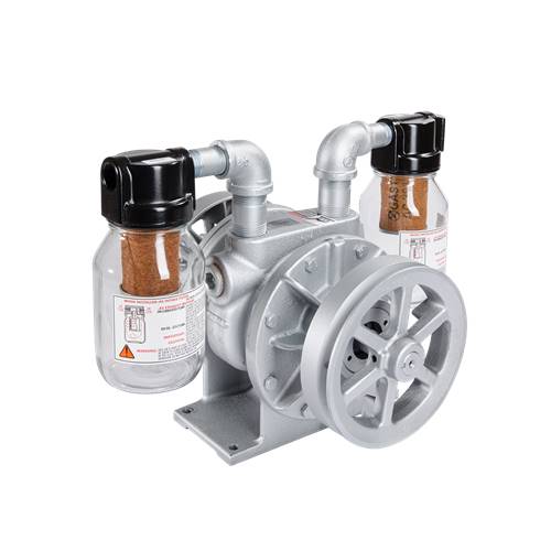 แวคคั่มปั๊ม Vacuum pump Oil Free Rotary Vane GAST Mdel. Separate Drive 