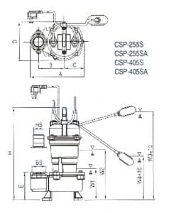 Submersible pump MITSUBISHI CSP Series